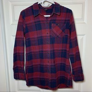 Women Patagonia flannel Button Down Long Sleeve Shirt